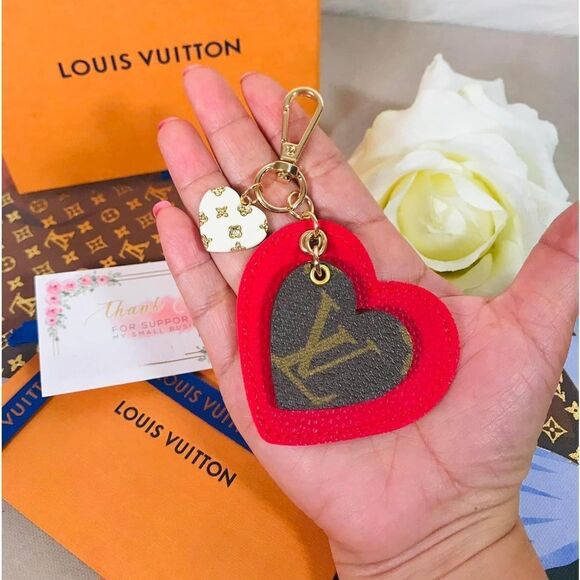 Handmade Handbags - HEART CHARM RED